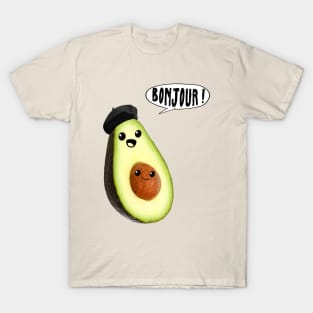 avocado faces french (bonjour) T-Shirt